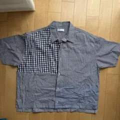 CIAOPANIC TYPYアソートパッチワークスーパービッグシャツ/ストライプ