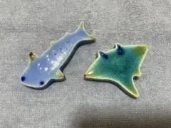箸置き2個セット ジンベイザメ マンタのサムネイル