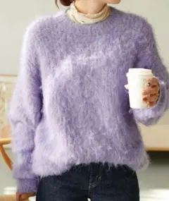 【Discoat】畦シャギービッグニット