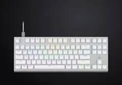 K60 PRO TKL RGB ゲーミングキーボード ホワイト 銀軸