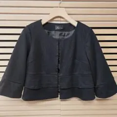 due sei ノーカラージャケット 9AR M フォーマル 七分袖