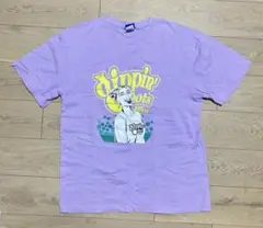 XL パープル Tシャツ 半袖 オーバーサイズ 男女兼用 アニマルプリントのサムネイル