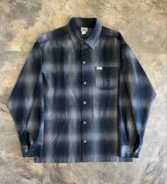 CALTOP キャルトップ オンブレチェックシャツ グレー×ブラック