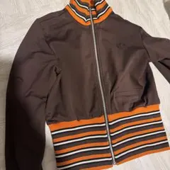 adidas トラックジャケットL ブラウン/オレンジ