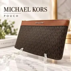 MICHAEL KORS マイケルコース 숄더 파우치 MK 무늬 차