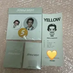 SnowMan 1st ポップアップ 韓国 岩本照　トレカ　缶バッチ　診断書