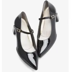 fitfit★ポインテッドヒールニーカーストラップパンプス★コンフォート外反母趾