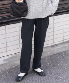 FORK&SPOON 裏起毛ストレッチイージーパンツ DOORS ネイビー 美品
