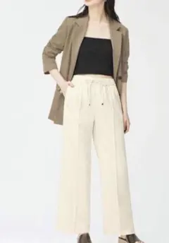 GU プルオンパンツ　ナチュラル Lサイズ