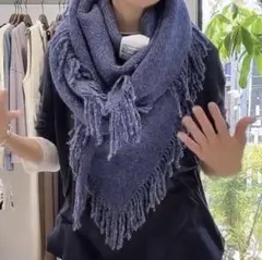 イシカワラボ　フリンジマフラー　未使用