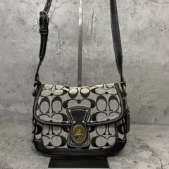 COACH Y2K Turnlock Signature ShoulderBag