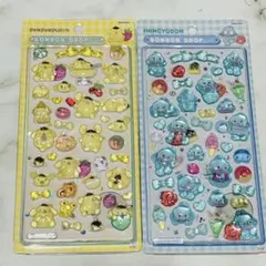 プリン&ハンギョドン　ボンボンドロップシール　サンリオ　第2弾