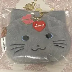 スターバックス バレンタイン2026 ファーポーチ キャット　スタバ ネコ