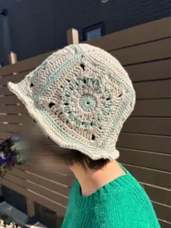 グラニースクエア バケットハット ハンドメイド