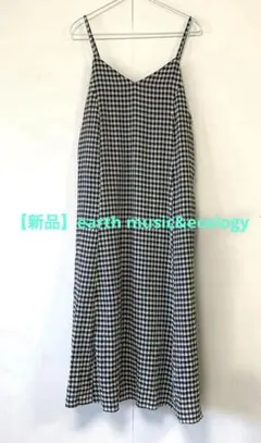 【新品】earth music&ecology チェック キャミワンピース