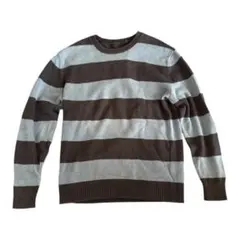 00s old gap cotton border sweater y2k 希少