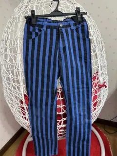 RAD CUSTOM 青黒ストライプパンツ 150