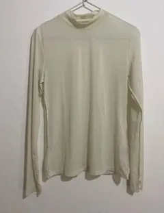 GU シアートップス ホワイト アイボリー