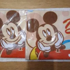 ミッキーマウス ハンドタオル 2枚セット 新品未開封　第一生命ノベルティ