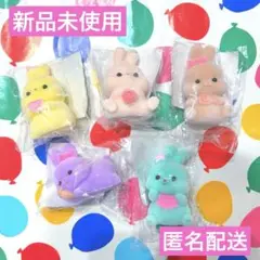 ぴっぴぷぴまる フロッキー　ソフビ うさぎ　5種セット