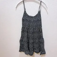 H&M ネイビー花柄キャミワンピース　ワンピース　かわいい