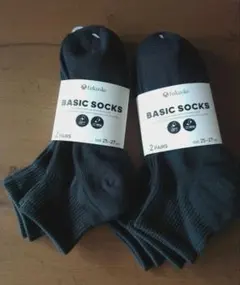 新品　未使用　fukuske BASIC SOCKS 25~27cm 4点セット