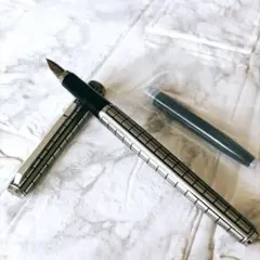 極美品/シール付】プラチナ万年筆 リビエール ストライプ柄 中字（M