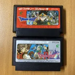 【動作確認済】ファミコンソフト ドラゴンクエストIII IV 2本セット