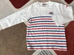 ミキハウス ロゴ入り　長袖Tシャツ　80