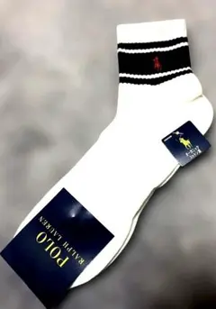 新品未使用Polo Ralph Lauren ホワイト靴下Mサイズ