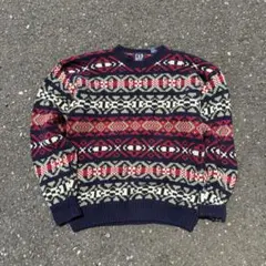 90s GAP オールド 総柄 アクリルニット セーターのサムネイル