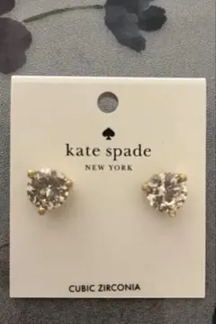 ケイトスペード ピアス　ジルコニア