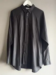 STILL BY HAND シルク混合シャツ チャコールグレー 48のサムネイル