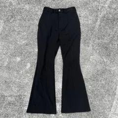 00s archive wide flare slacks black mode