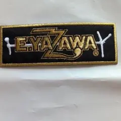 矢沢永吉 BIG刺繍ワッペンシール(フデ)ブラック 矢沢永吉 BIG刺繍ワッペンシール(フデ)ブラック・(ロゴ)ホワイト 2点