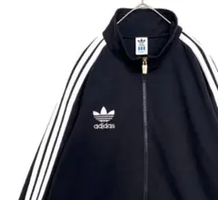 【レアデザイン‼️】90sデサント adidasファイヤーバードジャージ 黒 古着
