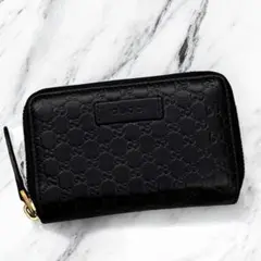 【超極美品】GUCCI GGマーモント　ケース　レザー　黒　小銭入れ 楽天市場】【財布】GUCCI グッチ GGマーモント Vステッチ
