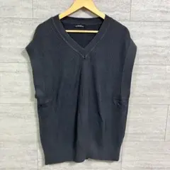 green label relaxing ニットベスト L相当 Vネック