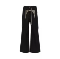ダークウェア ワイドフレアパンツ ブラック L リックオウエンス風のサムネイル