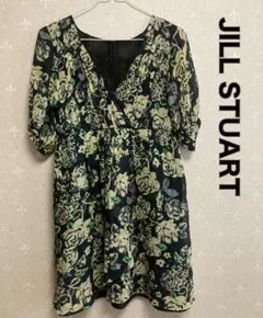 ジルスチュアート　シルク 花柄　チュニックワンピース　カシュクール　未使用