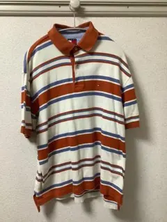 古着トミー ポロシャツ メンズ ボーダー柄