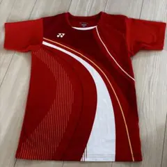 ヨネックス　バドミントン　テニスユニフォーム　練習ウェア　赤　130 140