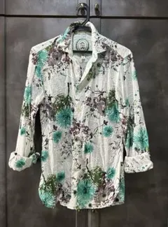 GANESH★総柄シャツ★ボタニカル★長袖★メンズ★ ガネーシュのサムネイル