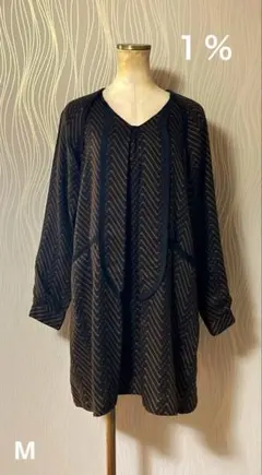 １％　1パーセント　デザインワンピース