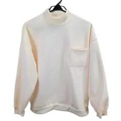 新品/匿名/メンズ 裏起毛トレーナー スウェット ハイネック 左胸ポケットXL位