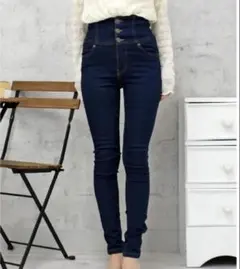 FUN ハイウエストスキニーパンツ　S