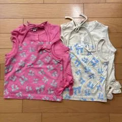 【新品タグ付き】双子ちゃんにも★a.v.v.ノースリーブ90cm 2セット