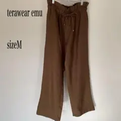 terawear emu ブラウン ワイドパンツ M