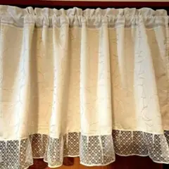ミラーゴージャスなカフェカーテン　 ハンドメイド