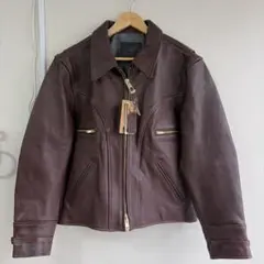 REAL SIMONS カタリナ レザージャケット 手作りエイジング加工Lサイズ 